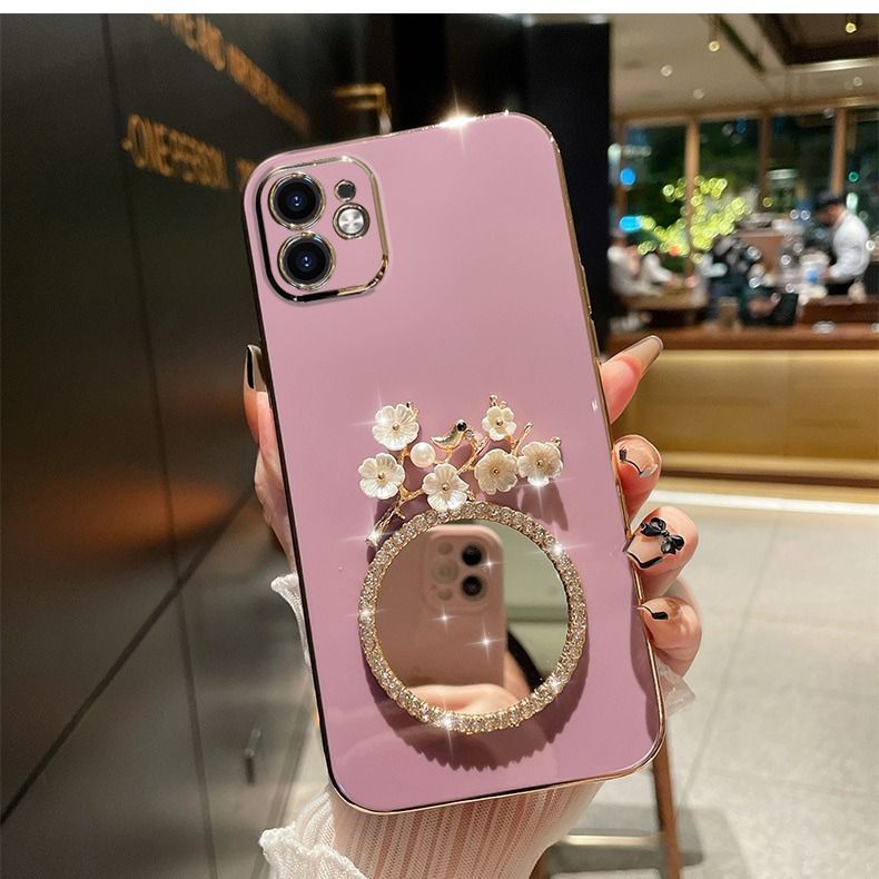 Samsung Galaxy A25/A54/A24/A73/A32/A23/A72/M32/M33/M54 Electroplating Full Cover Anti-fall Phone Case with Mirror