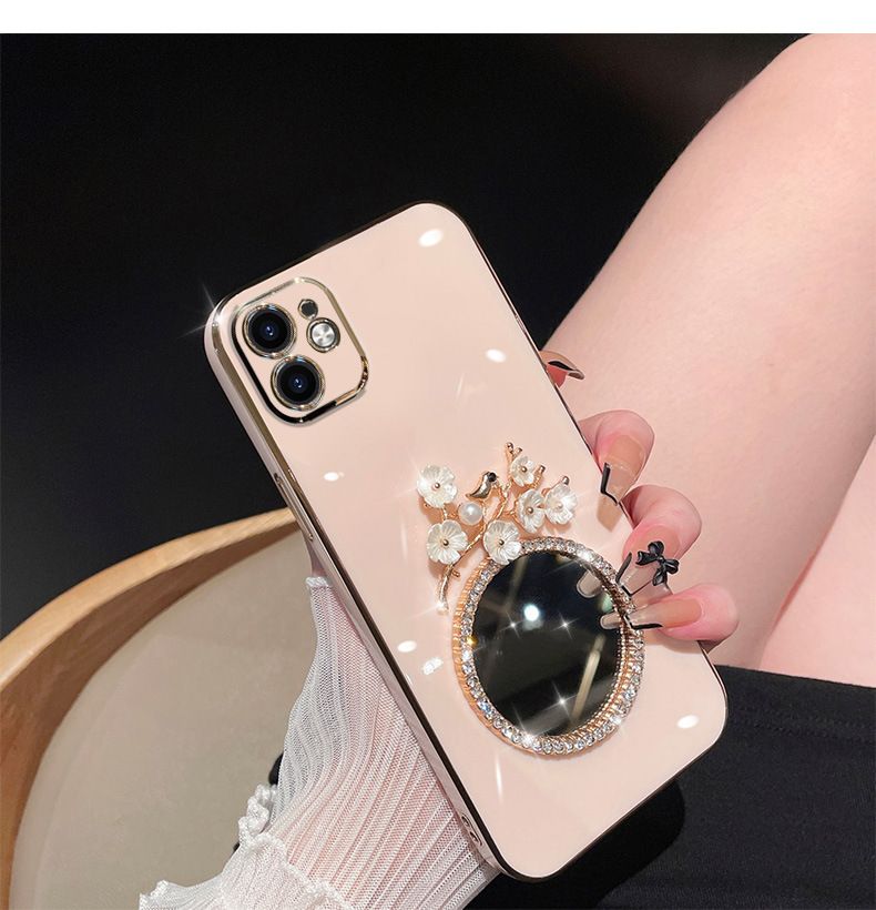Samsung Galaxy A25/A54/A24/A73/A32/A23/A72/M32/M33/M54 Electroplating Full Cover Anti-fall Phone Case with Mirror