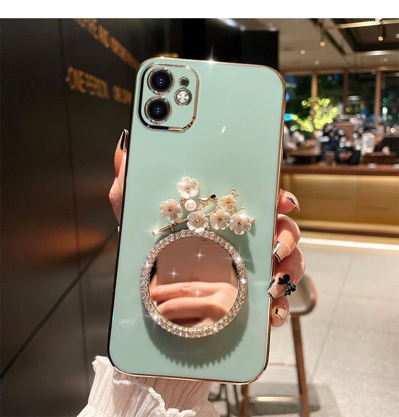 Samsung Galaxy A25/A54/A24/A73/A32/A23/A72/M32/M33/M54 Electroplating Full Cover Anti-fall Phone Case with Mirror