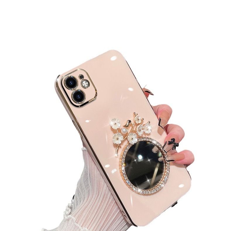 Samsung Galaxy A25/A54/A24/A73/A32/A23/A72/M32/M33/M54 Electroplating Full Cover Anti-fall Phone Case with Mirror