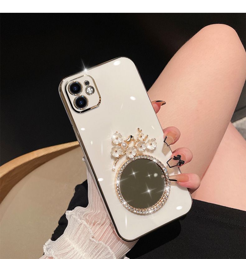 Samsung Galaxy A25/A54/A24/A73/A32/A23/A72/M32/M33/M54 Electroplating Full Cover Anti-fall Phone Case with Mirror