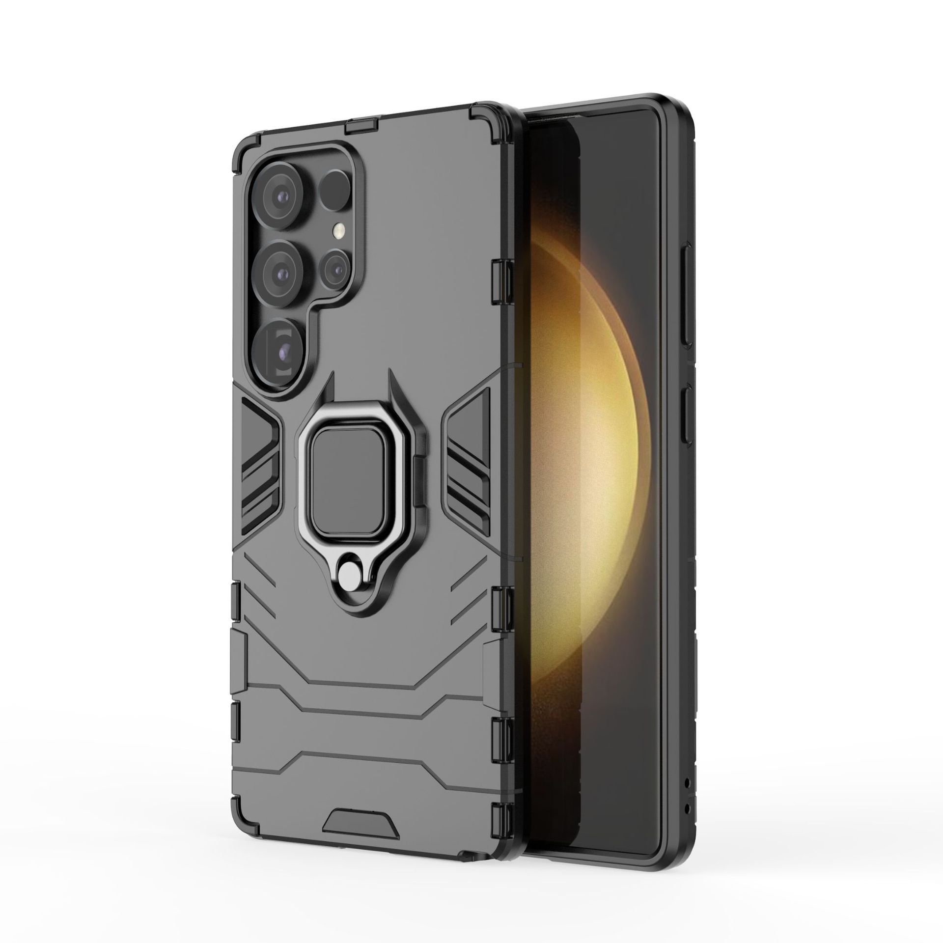 Samsung Galaxy S25 Ultra S25 Plus S25 A56 S25 Edge A16 A90 A80 A70 A60 A50 S10 Note 10 Shockproof Phone Case with Adjustable Cell Phone Ring Holder Finger Stand