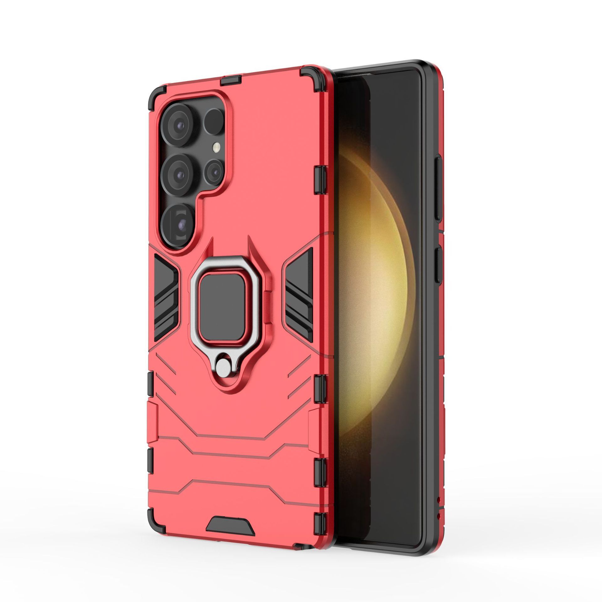 Samsung Galaxy S25 Ultra S25 Plus S25 A56 S25 Edge A16 A90 A80 A70 A60 A50 S10 Note 10 Shockproof Phone Case with Adjustable Cell Phone Ring Holder Finger Stand