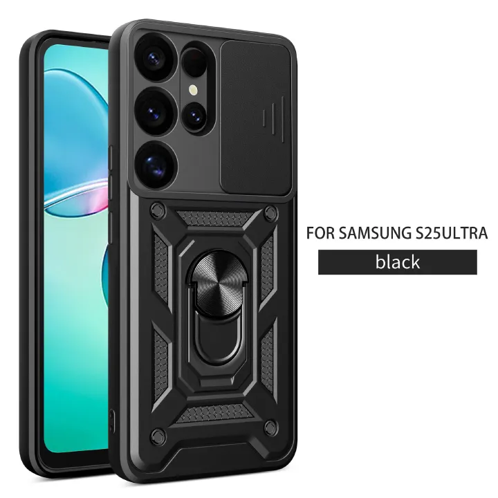 Samsung Galaxy S25 A56 A26 A36 A52 A72 A71 A32 S21 S20 Note 20 Note 20 Ultra Case,Shockproof Cases Built-in Slide Anti-Scratch Camera Cover