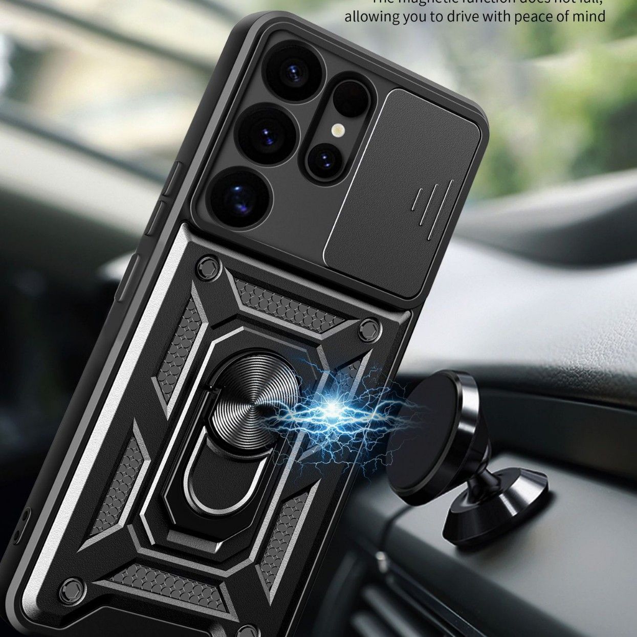 Samsung Galaxy S25 A56 A26 A36 A52 A72 A71 A32 S21 S20 Note 20 Note 20 Ultra Case,Shockproof Cases Built-in Slide Anti-Scratch Camera Cover