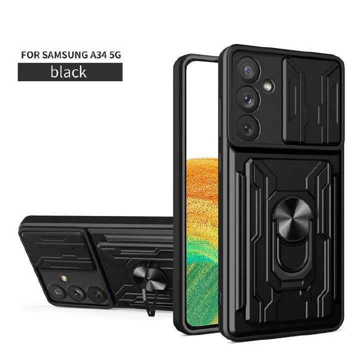 Samsung Galaxy S20 S21 S22 S23 S24 S25 A22 A20 A31 A51 A71 A72 A53 A32 A16 A26 A36 A56 A54 A35 M55 M51 Note 20 Magnetic Phone Case with Ringstand