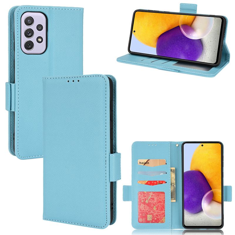 Samsung Galaxy A33 A71 A82 A73 A51 A42 A81 A53 A13 A72 A32 A50 M33 F52 Note 20 Note 10 Leather Wallet Flip Folio Case with Kickstand and Card Slots