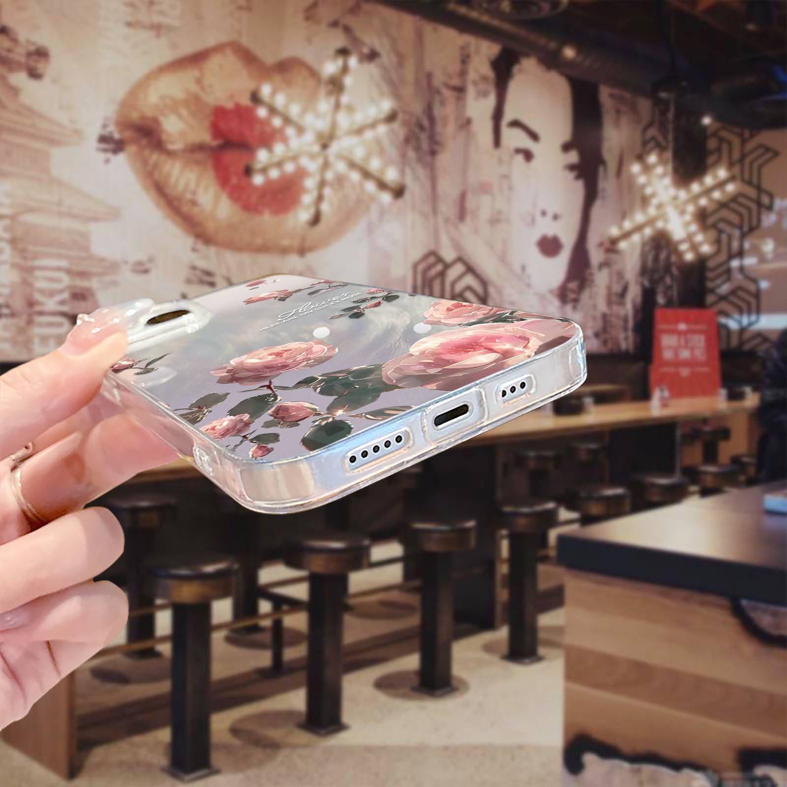 OPPO R15 R17 A1X A2X A31 A32 A33 A5 A53 A55 A57 A58 A72 A73 A78 A93 A94 A95 A96 A97 Find X7 K12 Butterfly Flower Gradient Silicone Shockproof Phone Case