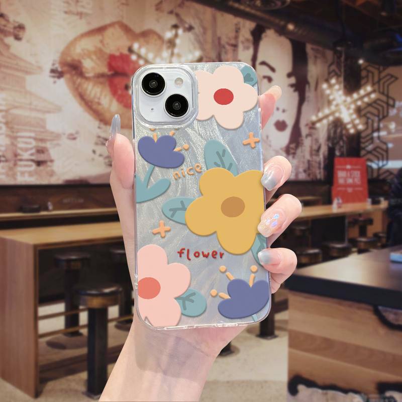OPPO R15 R17 A1X A2X A31 A32 A33 A5 A53 A55 A57 A58 A72 A73 A78 A93 A94 A95 A96 A97 Find X7 K12 Butterfly Flower Gradient Silicone Shockproof Phone Case