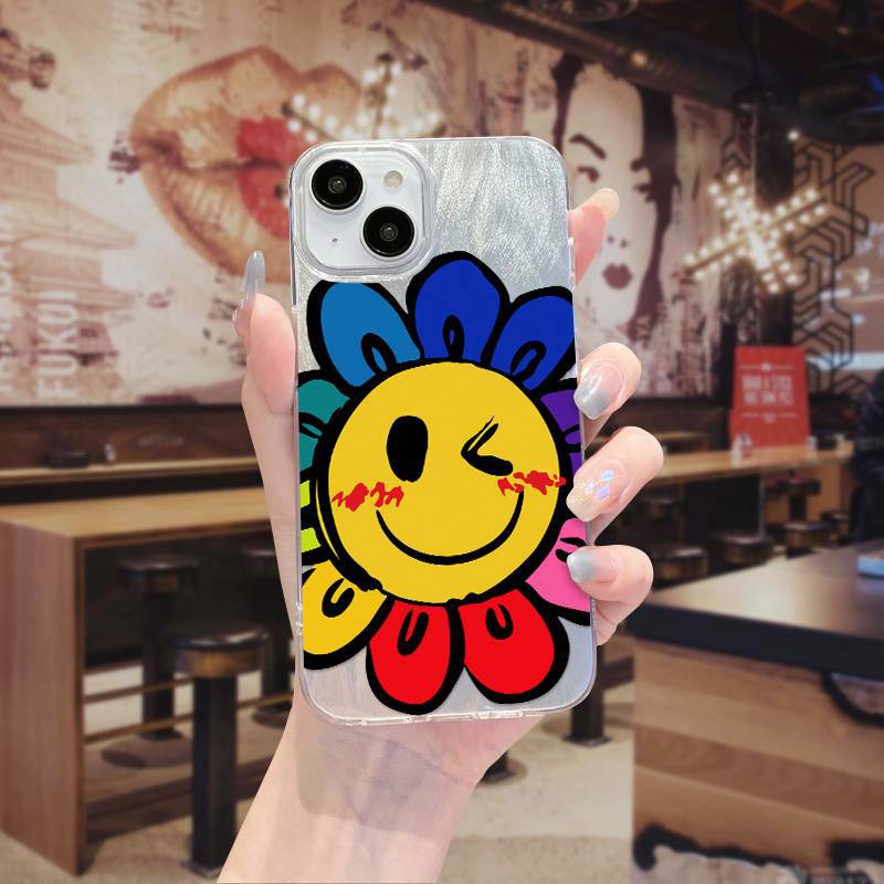 OPPO R15 R17 A1X A2X A31 A32 A33 A5 A53 A55 A57 A58 A72 A73 A78 A93 A94 A95 A96 A97 Find X7 K12 Butterfly Flower Gradient Silicone Shockproof Phone Case