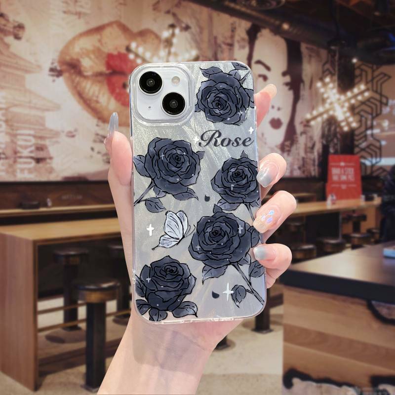 OPPO R15 R17 A1X A2X A31 A32 A33 A5 A53 A55 A57 A58 A72 A73 A78 A93 A94 A95 A96 A97 Find X7 K12 Butterfly Flower Gradient Silicone Shockproof Phone Case