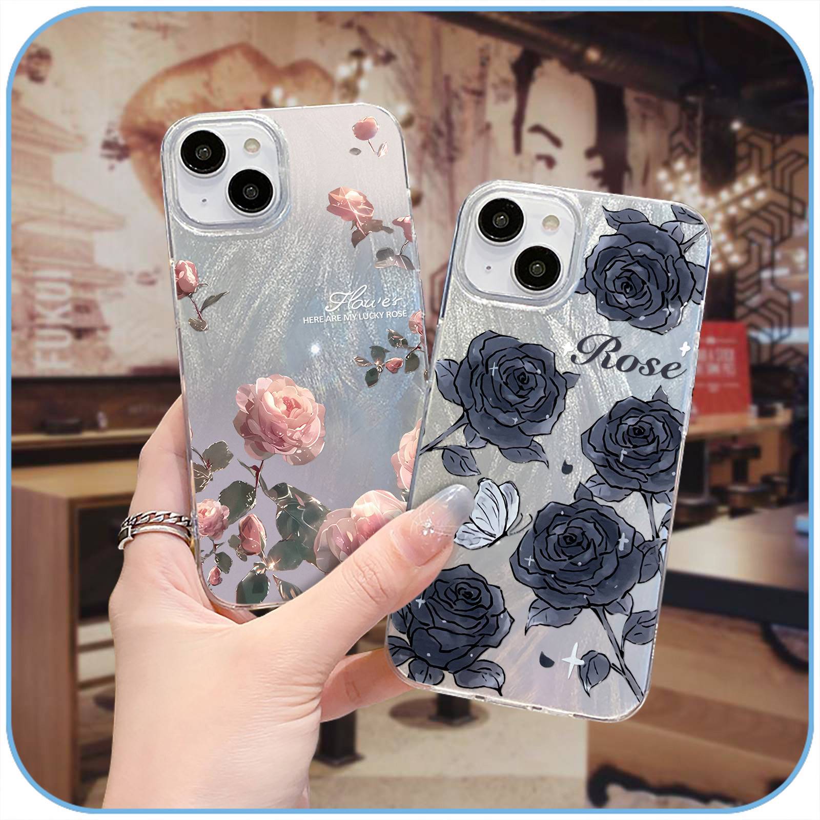 OPPO R15 R17 A1X A2X A31 A32 A33 A5 A53 A55 A57 A58 A72 A73 A78 A93 A94 A95 A96 A97 Find X7 K12 Butterfly Flower Gradient Silicone Shockproof Phone Case