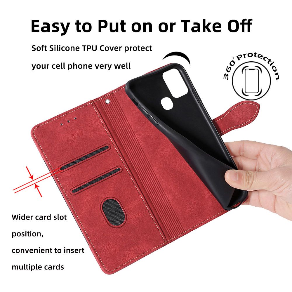 Samsung Galaxy M16 M35 M55 M15 M34 M54 M14 M30 M31 M32 M52 M53 M33 A10 A30 A40 A50 A60 A70 A90 Phone Case,Leather Magnetic Closure Wallet Phone Case