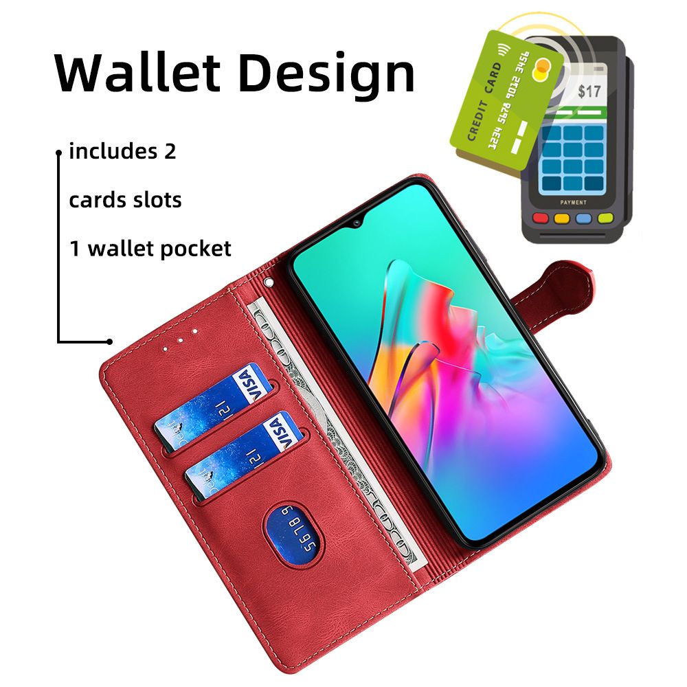 Samsung Galaxy M16 M35 M55 M15 M34 M54 M14 M30 M31 M32 M52 M53 M33 A10 A30 A40 A50 A60 A70 A90 Phone Case,Leather Magnetic Closure Wallet Phone Case