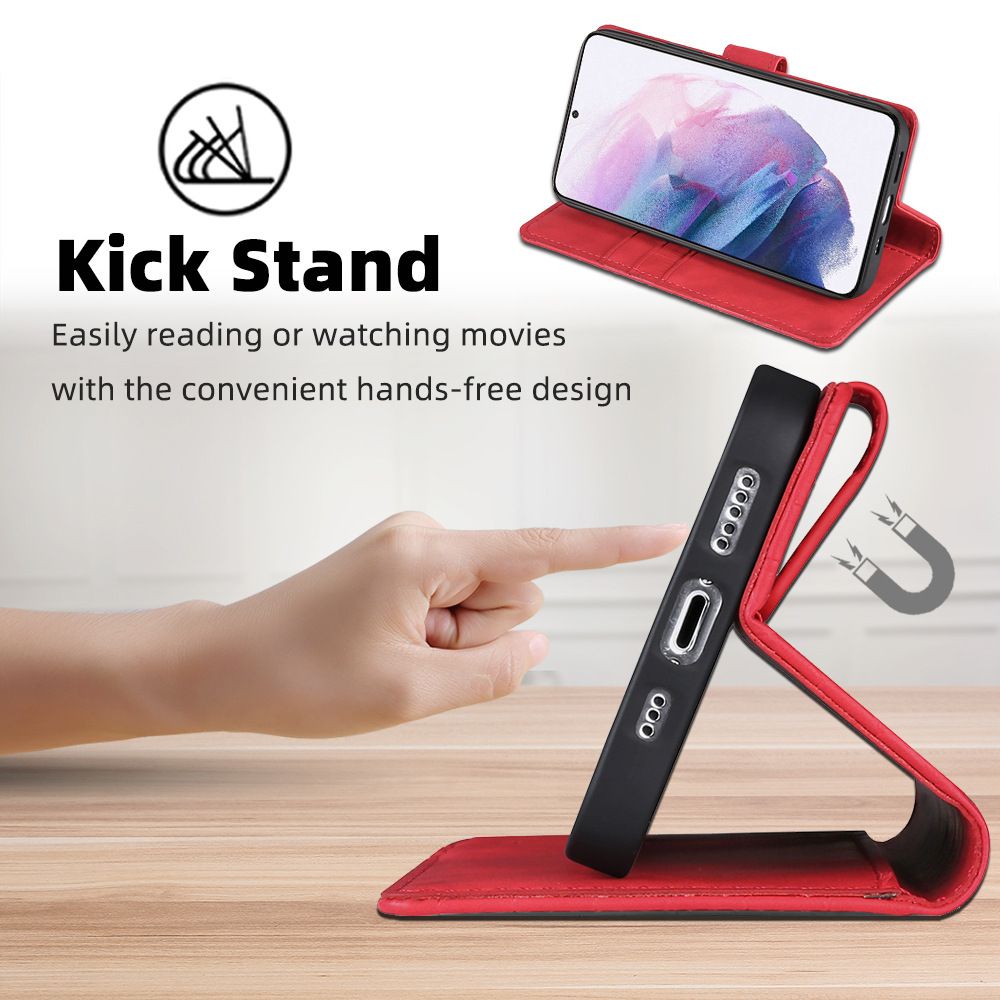 Samsung Galaxy S25 S24 S23 S22 S21 S20 S10 S9 S8 Note 20 Note 10 Note 9 Note 8 M35 M55 M52 M34 M31 M15 Leather Case,Wallet Phone Case Cover Flip Folio with Magnetic Closure Phone Case