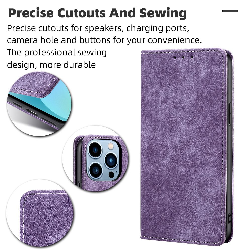 Samsung Galaxy S25 S24 S23 S22 S21 S20 S10 S9 S8 Note 20 Note 10 Note 9 Note 8 S7 Edge Case,Premium PU Leather Flip Folio Wallet RFID Blocking with Magnetic Closure Built-in Kickstand Protective Case