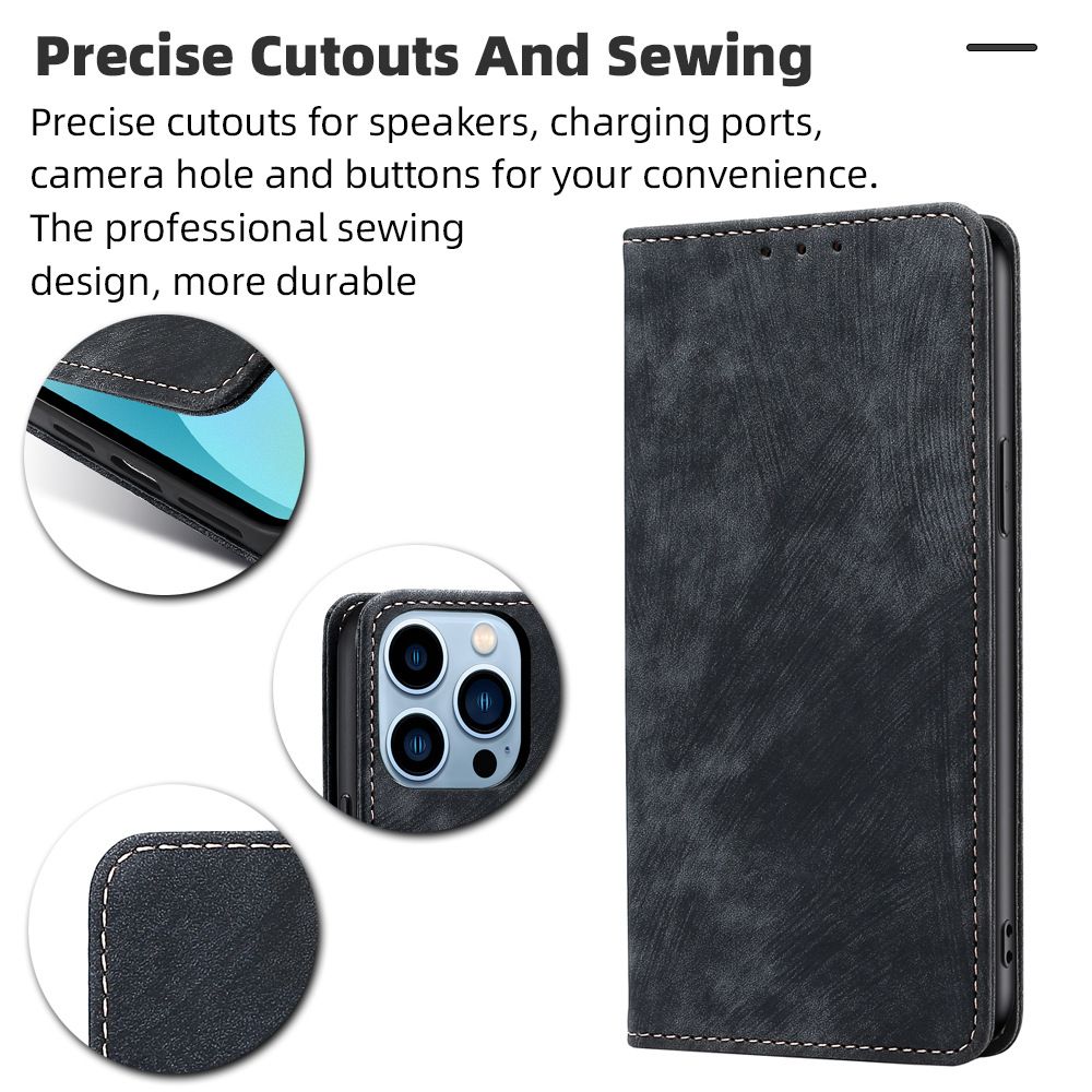 Samsung Galaxy M33 M16 M35 M55 M15 M34 M14 M10 M30 M52 M53 F62 F52 A40 A50 A60 A70 A82 Case,Premium PU Leather Flip Folio Wallet RFID Blocking with Magnetic Closure Built-in Kickstand Protective Case