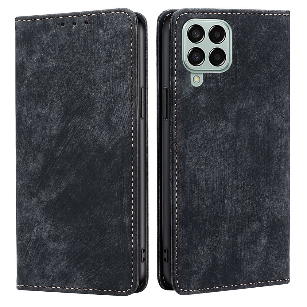 Samsung Galaxy M33 M16 M35 M55 M15 M34 M14 M10 M30 M52 M53 F62 F52 A40 A50 A60 A70 A82 Case,Premium PU Leather Flip Folio Wallet RFID Blocking with Magnetic Closure Built-in Kickstand Protective Case