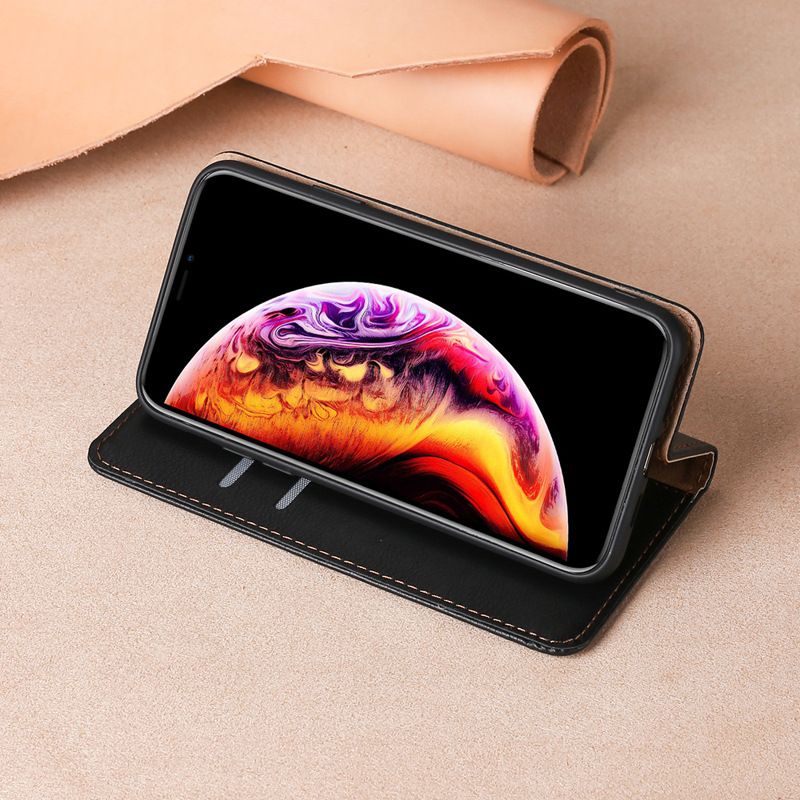 Samsung Galaxy S25 S24 S23 S22 S21 S20 S10 S9 S8 Note 20 Note 10 Note 9 Note 8 S7 Edge Leather Case, Wallet Folio Case with Magnetic Closure Kickstand Card Slots Flip Book Cover