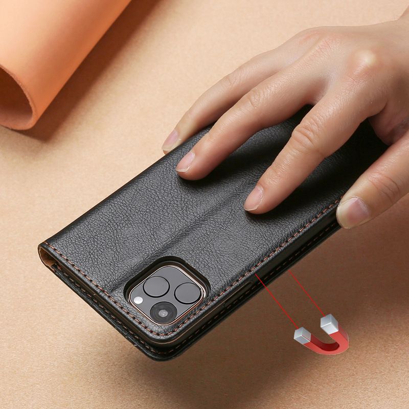 Samsung Galaxy S25 S24 S23 S22 S21 S20 S10 S9 S8 Note 20 Note 10 Note 9 Note 8 S7 Edge Leather Case, Wallet Folio Case with Magnetic Closure Kickstand Card Slots Flip Book Cover