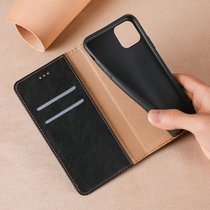 Samsung Galaxy S25 S24 S23 S22 S21 S20 S10 S9 S8 Note 20 Note 10 Note 9 Note 8 S7 Edge Leather Case, Wallet Folio Case with Magnetic Closure Kickstand Card Slots Flip Book Cover