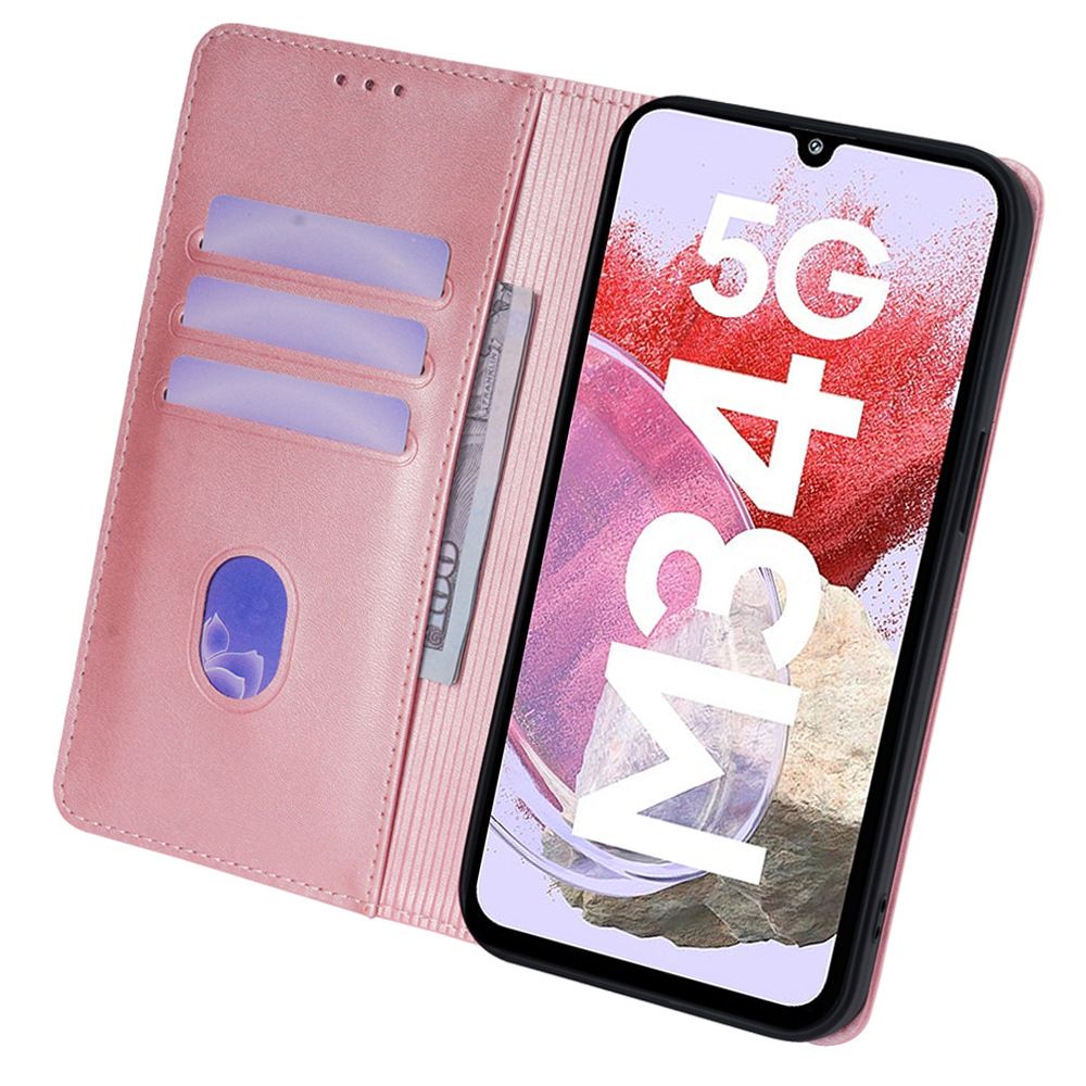 Samsung Galaxy M16 M55 M54 M53 M52 M35 M34 M33 M32 M31 M15 M14 M13 F14 F52 A42 A22 A21S A10S A10E A90 A70 A60 A50 A40 A30 Leather Case,Leather Magnetic Closure Shockproof Phone Case