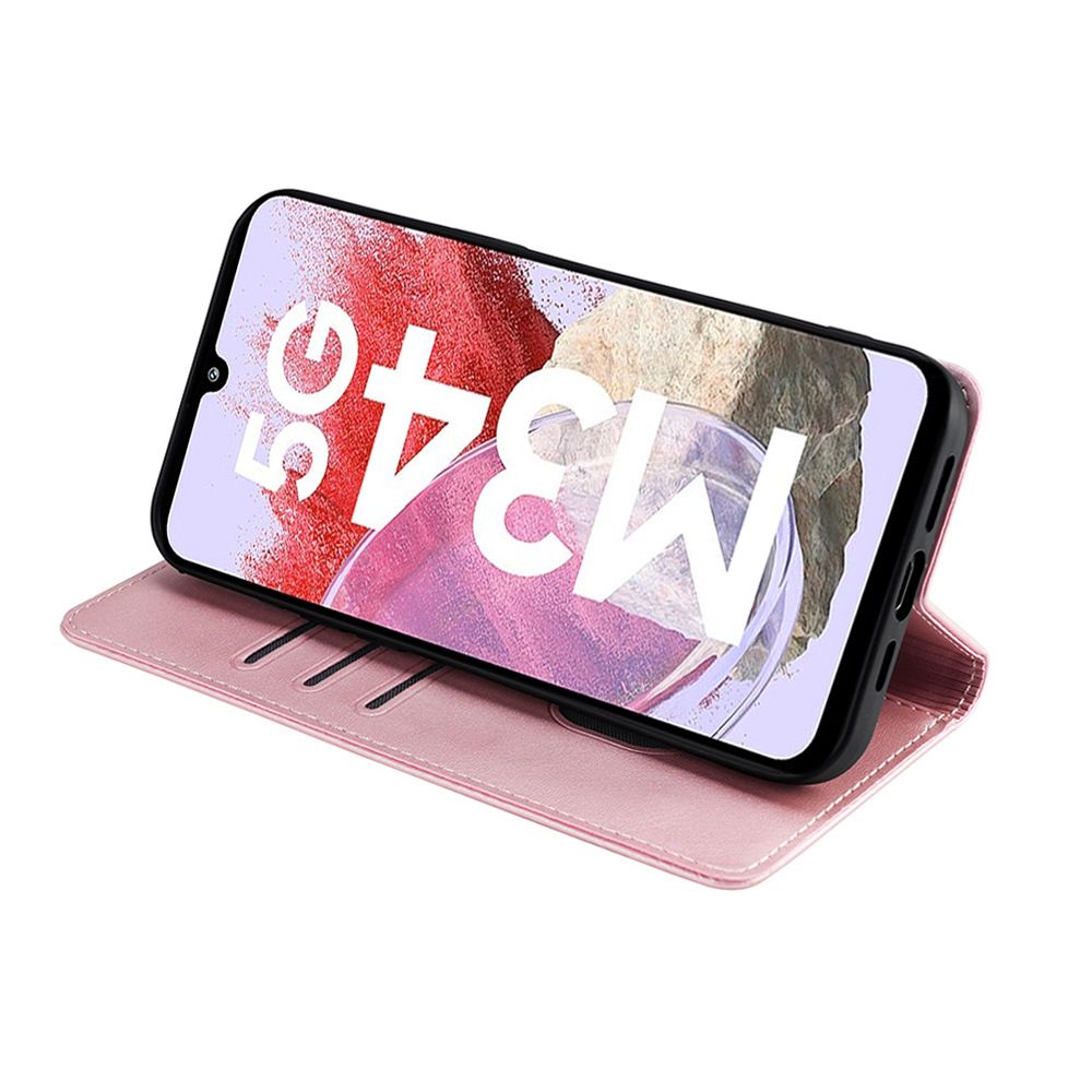 Samsung Galaxy M16 M55 M54 M53 M52 M35 M34 M33 M32 M31 M15 M14 M13 F14 F52 A42 A22 A21S A10S A10E A90 A70 A60 A50 A40 A30 Leather Case,Leather Magnetic Closure Shockproof Phone Case