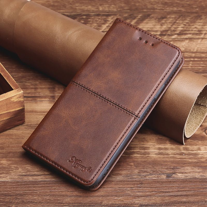 Samsung Galaxy S25 S24 S23 S22 S21 S20 S10 S9 S8 Note 20 Note 10 Note 9 Note 8 S7 Edge Case,Leather Magnetic Closure Shockproof Phone Case