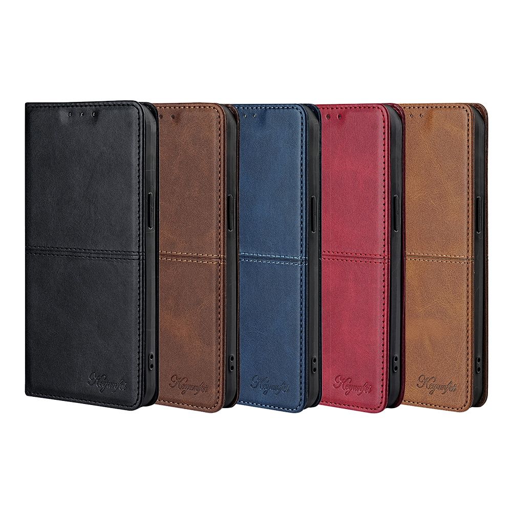 Samsung Galaxy S25 S24 S23 S22 S21 S20 S10 S9 S8 Note 20 Note 10 Note 9 Note 8 S7 Edge Case,Leather Magnetic Closure Shockproof Phone Case