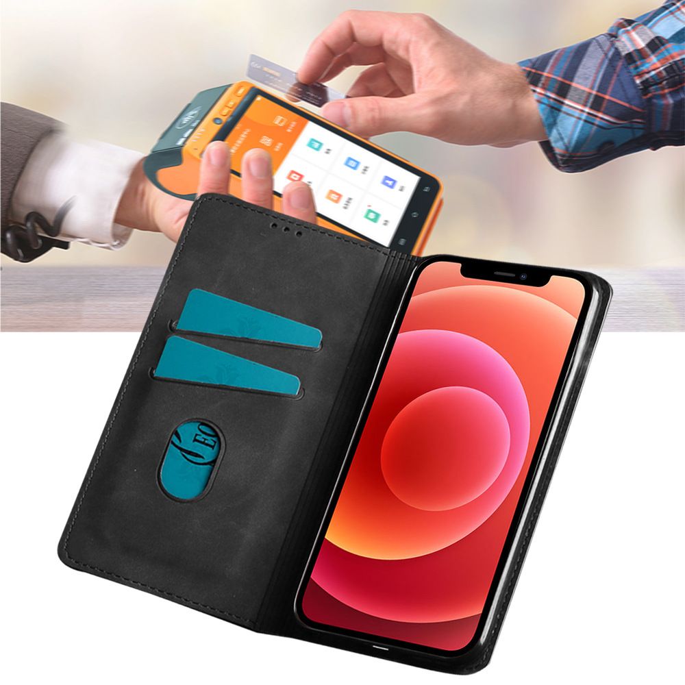 Samsung Galaxy S25 S24 S23 S22 S21 S20 S10 S9 S8 Note 20 Note 10 Note 9 Note 8 S7 Edge M16 M35 M55 M52 M34 Leather Case, Wallet Folio Case with Magnetic Closure Kickstand Card Slots Flip Book Cover