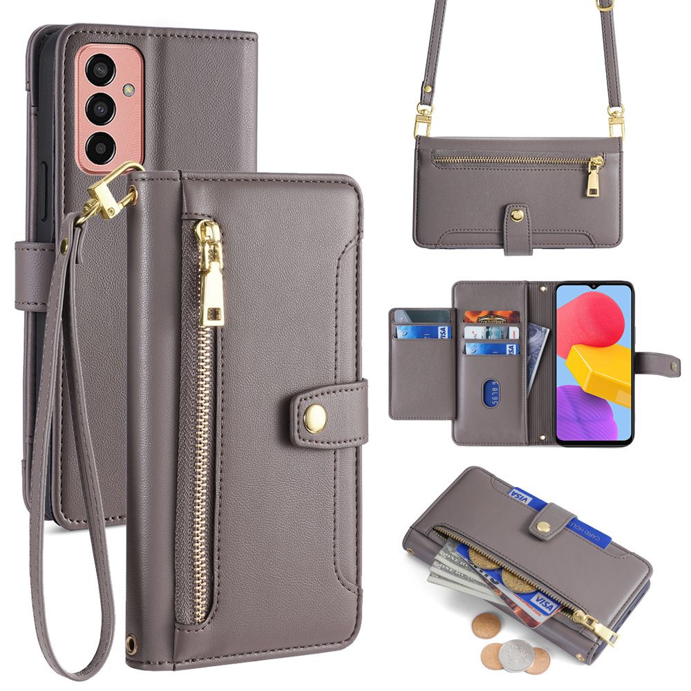 Samsung Galaxy M16 M35 M55 M15 M34 M54 M14 M33 M53 M52 M62 M32 M30 F52 F14  Wallet Leather case,Flip Folio Book PU Leather Phone case Shockproof Cover with Zipper Credit Card Holder