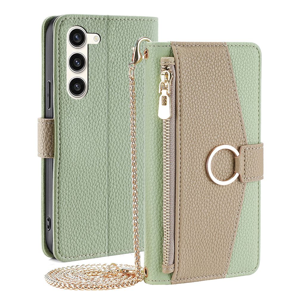 Samsung Galaxy S25 S24 S23 S22 S21 S20 S10 S9 S8 Note 20 Note 10 Note 9 Note 8 S7 Edge A04 A71 Wallet Case,Leather Crossbody Zipper Folio Flip Kickstand Protective Shockproof Cover