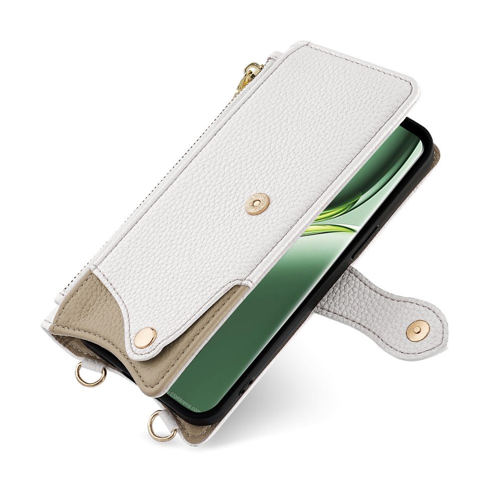 Samsung Galaxy S25 S24 S23 S22 S21 S20 S10 S9 S8 Note 20 Note 10 Note 9 Note 8 S7 Edge A04 A02 A71 Crossbody Wallet Case，Wallet RFID Blocking Shoulder Strap Zipper Pocket Phone Case