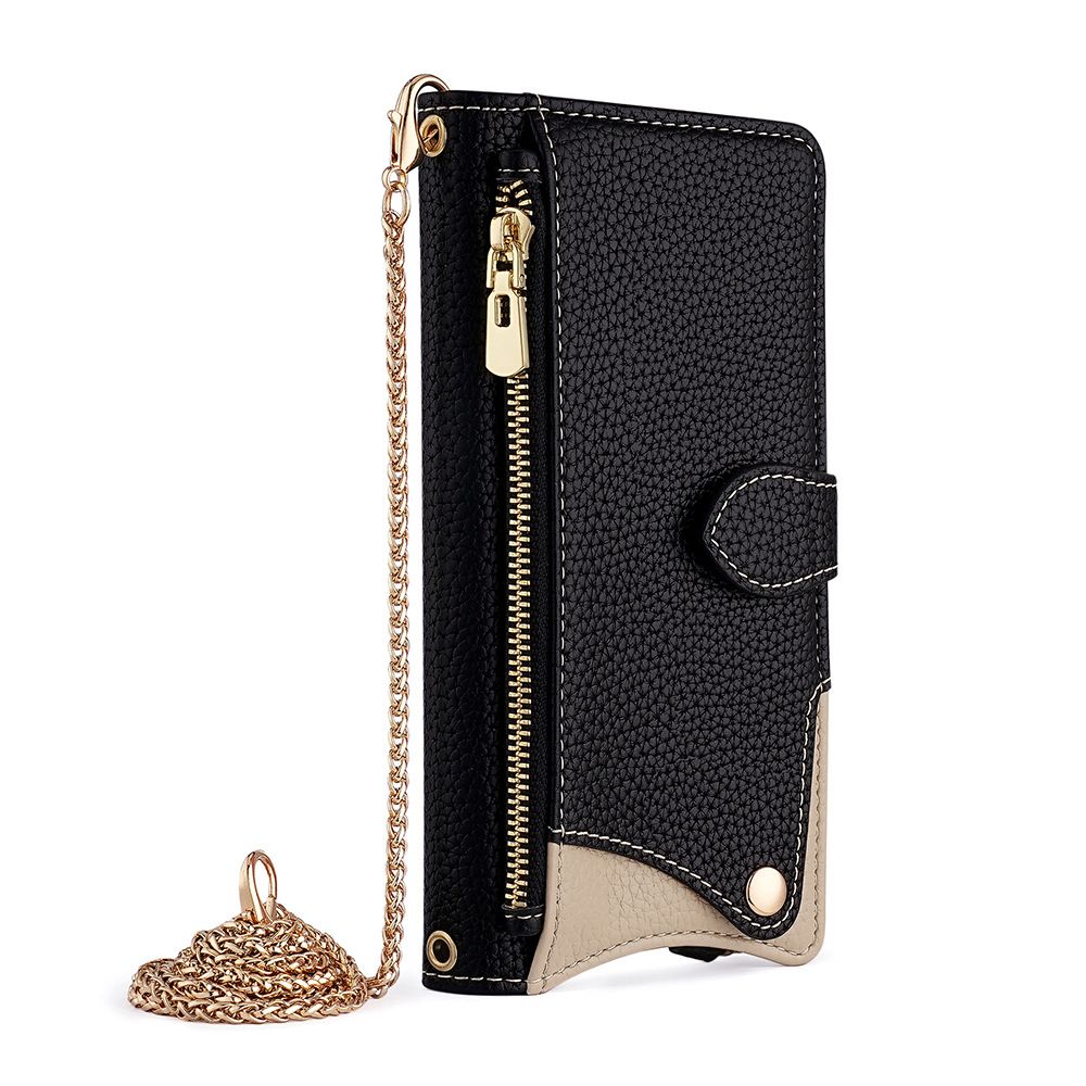 Samsung Galaxy S25 S24 S23 S22 S21 S20 S10 S9 S8 Note 20 Note 10 Note 9 Note 8 S7 Edge A04 A02 A71 Crossbody Wallet Case，Wallet RFID Blocking Shoulder Strap Zipper Pocket Phone Case