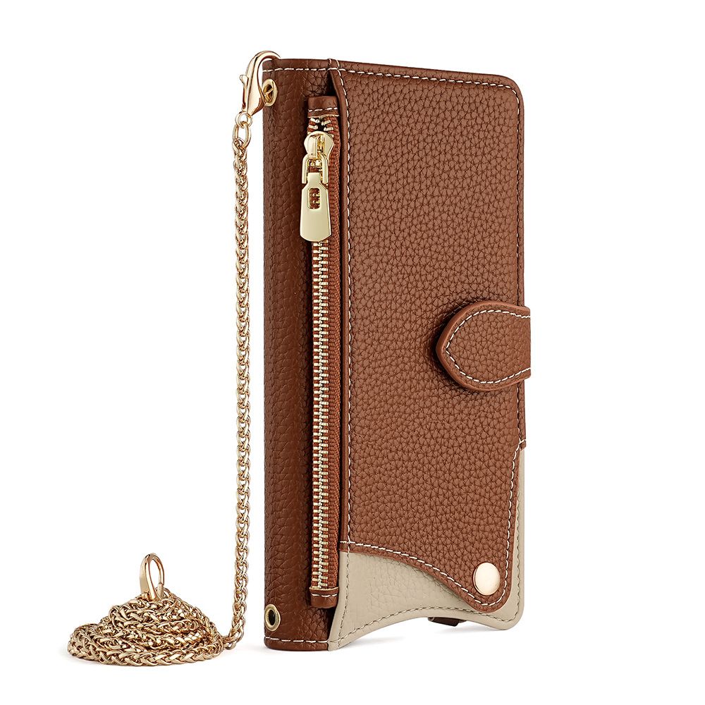 Samsung Galaxy S25 S24 S23 S22 S21 S20 S10 S9 S8 Note 20 Note 10 Note 9 Note 8 S7 Edge A04 A02 A71 Crossbody Wallet Case，Wallet RFID Blocking Shoulder Strap Zipper Pocket Phone Case
