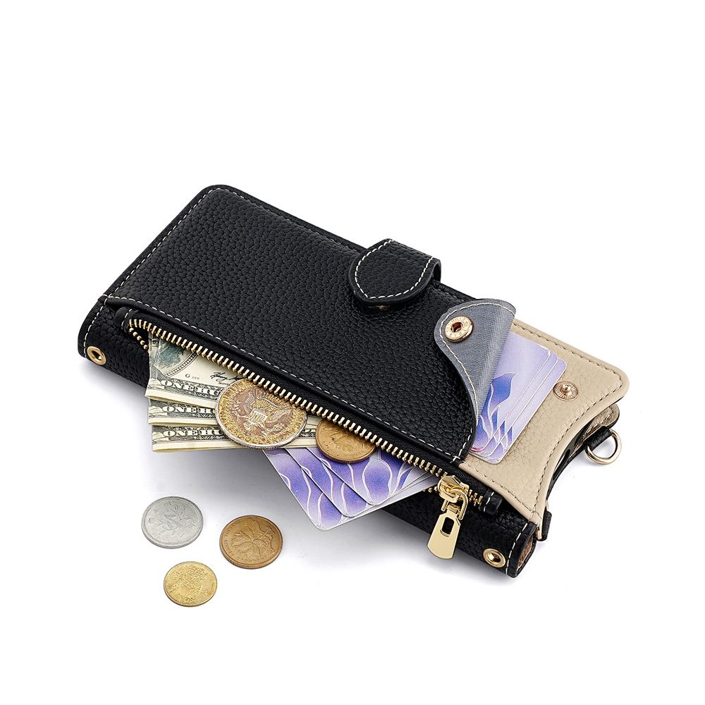 Samsung Galaxy A56 A26 A36 A35 A55 A16 A15 A24 A54 A34 A73 A53 A33 A51 A52 A22 A21S A20E A90 A70 A50 A30 Crossbody Wallet Case，Wallet RFID Blocking Shoulder Strap Zipper Pocket Phone Case