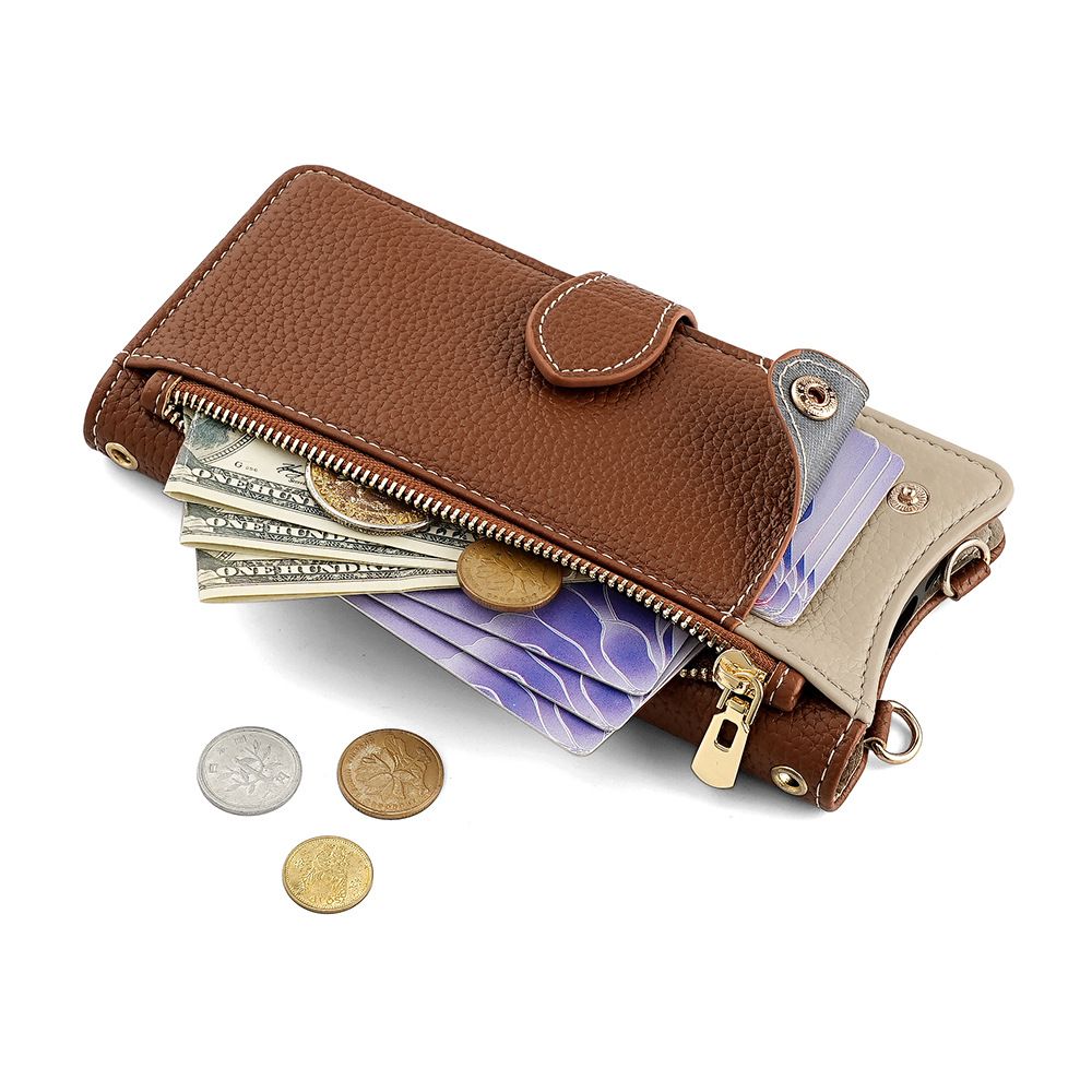 Samsung Galaxy M16 M35 M55 M15 M34 M54 M14 M33 M53 M52 M32 M31 M11 M30 F52 F14 Crossbody Wallet Case，Wallet RFID Blocking Shoulder Strap Zipper Pocket Phone Case