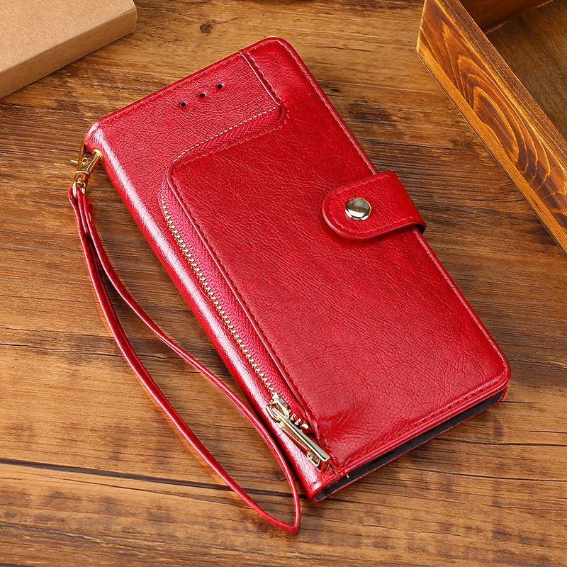 Samsung Galaxy S25 S24 S23 S22 S21 S20 S10 S9 S8 Note 20 Note 10 Note 9 Note 8 S7 Edge Case,Pu Leather Wallet Zipper Shockproof Phone Case