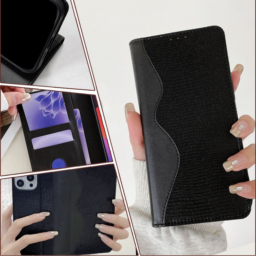 Samsung Galaxy S25 S24 S23 S22 S21 S20 S10 S9 S8 Note 20 Note 10 Note 9 Note 8 S7 Edge Leather Case,Wallet Folio Case with Magnetic Closure Phone Case