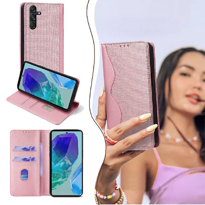 Samsung Galaxy M16 M35 M55 M15 M34 M54 M14 M13 M33 M53 M52 M62 M32 M31 M30 F14 F52 A21S A20E A90 A70 A60 A50 A40 A30 Leather Case,Wallet Folio Case with Magnetic Closure Phone Case