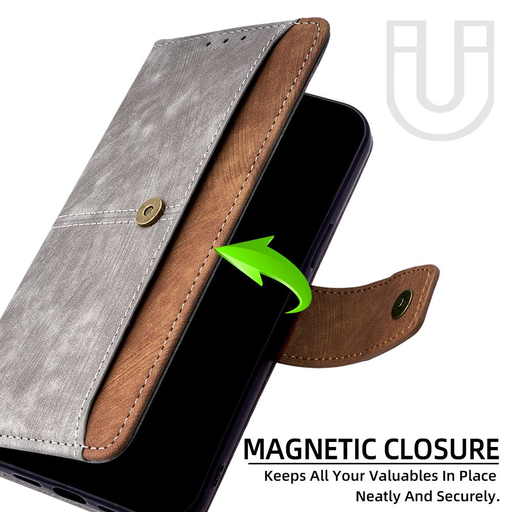 Samsung Galaxy M16 M35 M55 M15 M34 M54 M14 M13 M33 M53 M52 M62 M32 M31 M30 F14 F52 A21S A20E A90 A70 A60 A50 A40 A30 Wallet Case, Leather Folio Flip Kickstand Protective Shockproof Phone Case