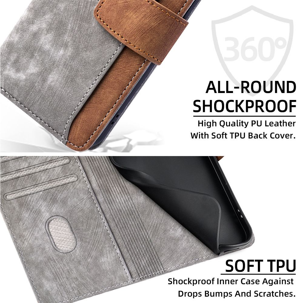 Samsung Galaxy M16 M35 M55 M15 M34 M54 M14 M13 M33 M53 M52 M62 M32 M31 M30 F14 F52 A21S A20E A90 A70 A60 A50 A40 A30 Wallet Case, Leather Folio Flip Kickstand Protective Shockproof Phone Case