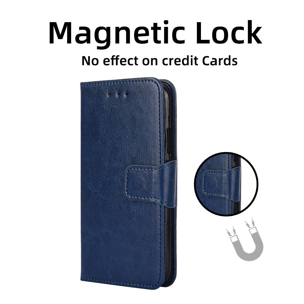 Samsung Galaxy S25 S24 S23 S22 S21 S20 S10 S9 S8 Note 20 Note 10 Note 9 Note 8 S7 Edge M16 M35 M55 M52 M34 M31 Case, Leather Wallet Case RFID Blocking Credit Card Holder Kickstand Magnetic Flip Cover