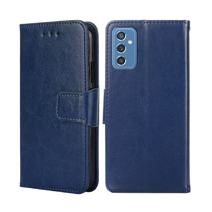 Samsung Galaxy S25 S24 S23 S22 S21 S20 S10 S9 S8 Note 20 Note 10 Note 9 Note 8 S7 Edge M16 M35 M55 M52 M34 M31 Case, Leather Wallet Case RFID Blocking Credit Card Holder Kickstand Magnetic Flip Cover