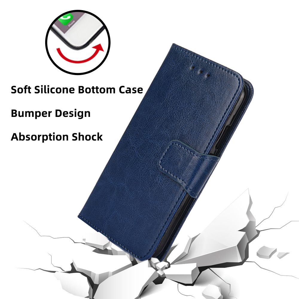 Samsung Galaxy S25 S24 S23 S22 S21 S20 S10 S9 S8 Note 20 Note 10 Note 9 Note 8 S7 Edge M16 M35 M55 M52 M34 M31 Case, Leather Wallet Case RFID Blocking Credit Card Holder Kickstand Magnetic Flip Cover