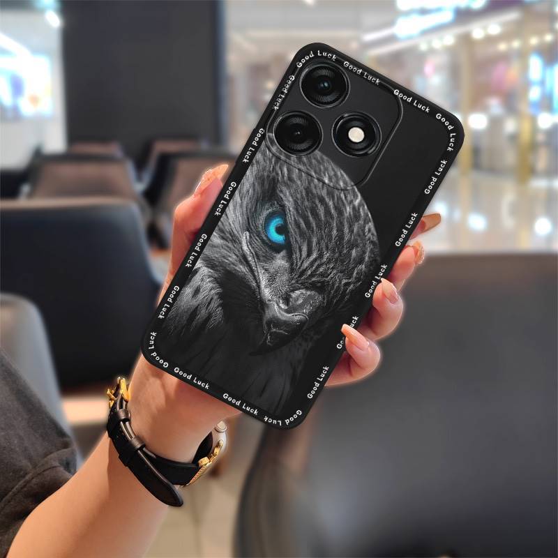 Tecno Spark 20 Pro Phone Case, Cartoon Full-edge Silicone Anti-fall Phone Case for Tecno