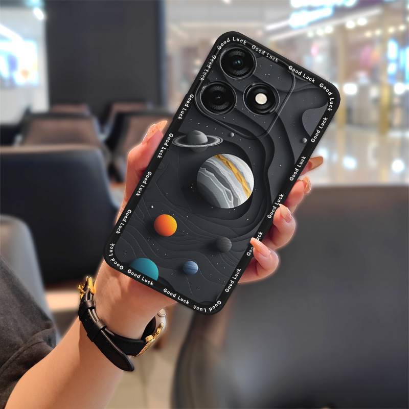 Tecno Spark 20 Pro Phone Case, Cartoon Full-edge Silicone Anti-fall Phone Case for Tecno