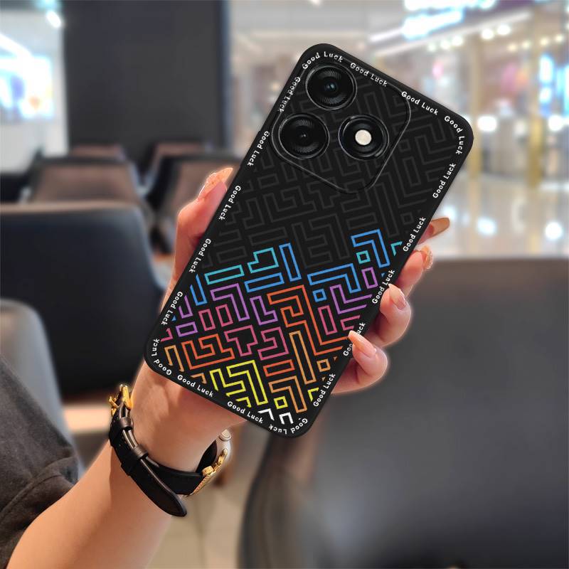 Tecno Spark 20 Pro Phone Case, Cartoon Full-edge Silicone Anti-fall Phone Case for Tecno