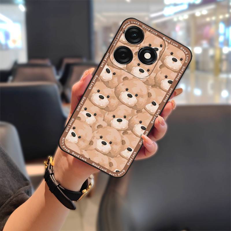 Tecno Spark 20 Pro Phone Case, Cartoon Full-edge Silicone Anti-fall Phone Case for Tecno