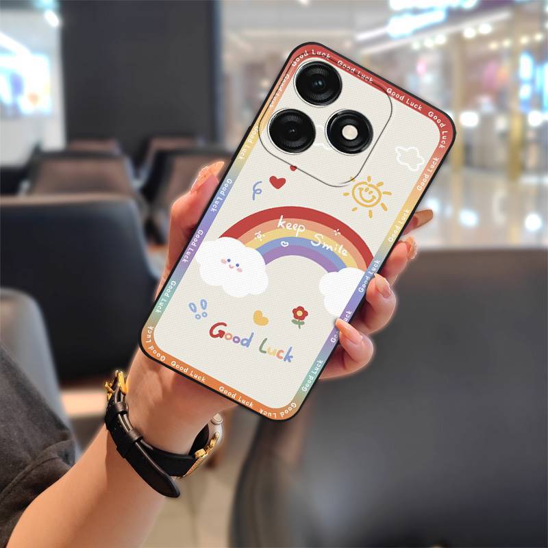 Tecno Spark 20 Pro Phone Case, Cartoon Full-edge Silicone Anti-fall Phone Case for Tecno